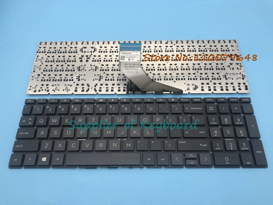 

NEW English/Russian Keyboard For HP 250 G7 255 G7 256 G7 17-CA000 17-BY000 Laptop Black