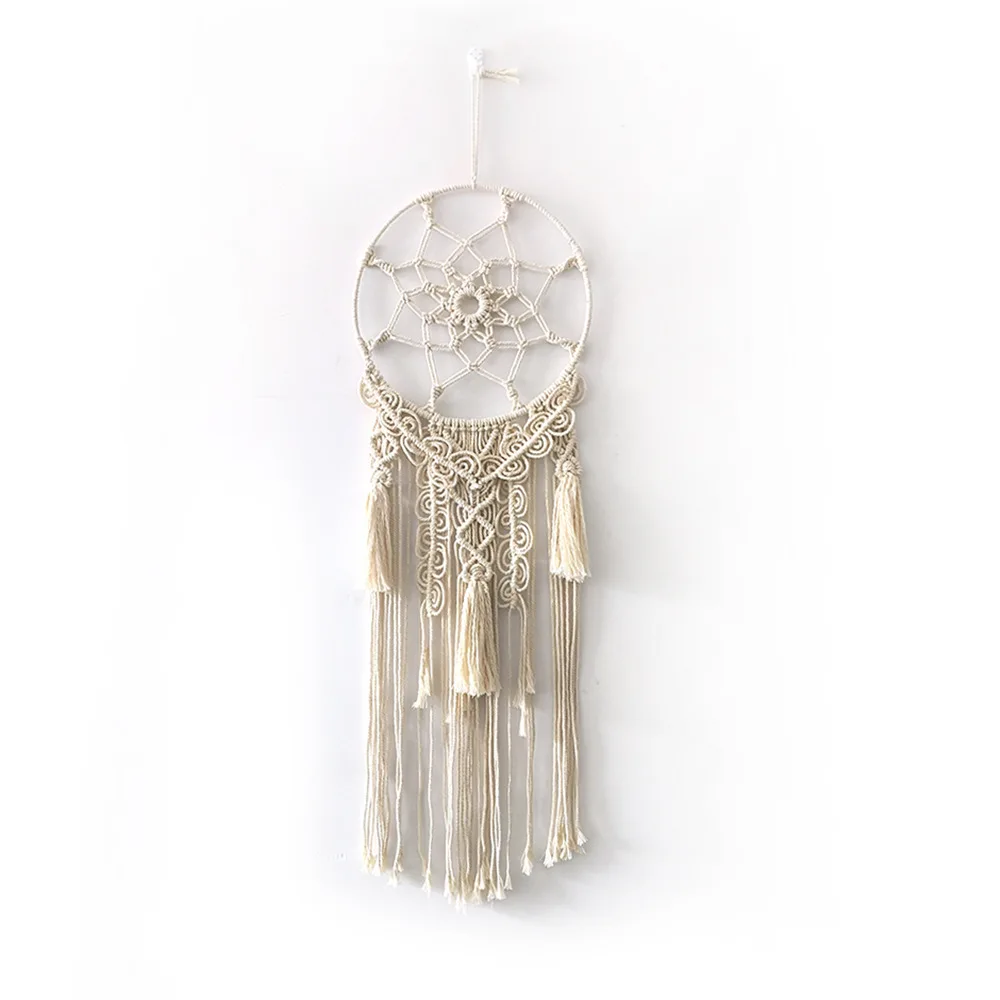 

Customized Handmade Dreamcatcher Woven Tapestry, INS Shooting Props, Circle Tassel, Cotton Thread, Wall Decoration, Homestay