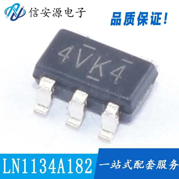 30pcs 100% orginal new  LN1134A182MR SOT23-5 silkscreen 4VK4LDO low power CMOS process voltage regulator IC
