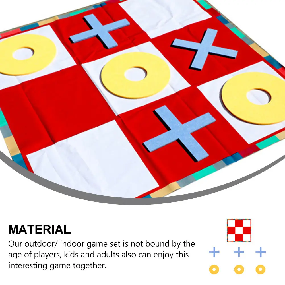 

1 set Giant Toe Game Set Outdoor Indoor Family Games Kids Adults Screen-Free Activity Easy Assembly Cloth Board Portable