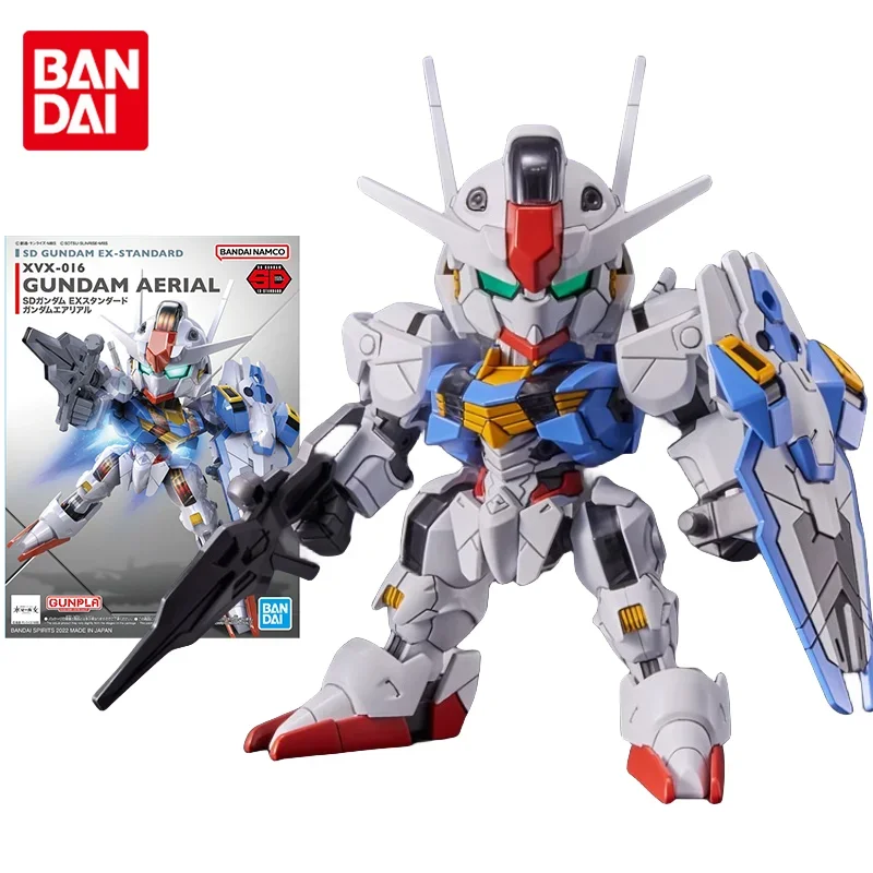

Оригинальный комплект модели Bandai Gundam, аниме-фигурка SDEX XVX-016 GUNDAM AERIAL, экшн-фигурки, игрушки, коллекционные подарки для детей