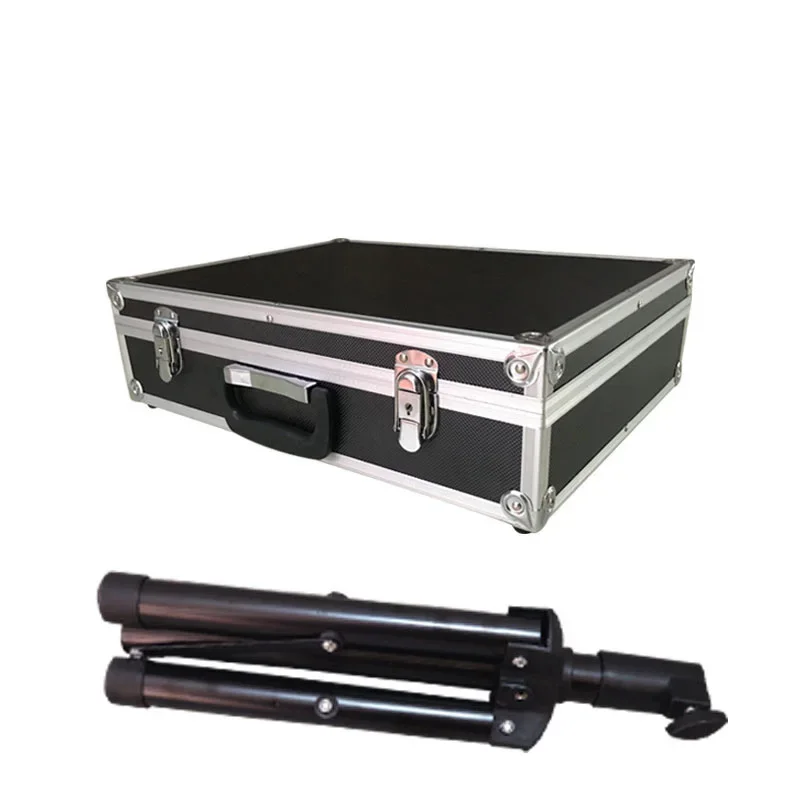 Magician Carrying Case Magic Table Tricks Gimmick Magician Suitcase with Aluminum Tripod 2024 New Arrival - Black Professional