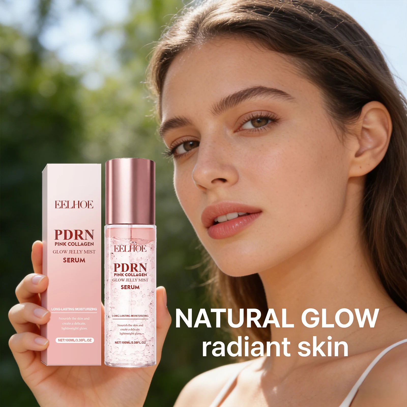 Spray Hidratante Facial, Reduce los Poros, Suaviza e Ilumina la Piel, Mejora la Opacidad, Textura Ligera, Spray con Esencia de Colágeno, Cosméticos