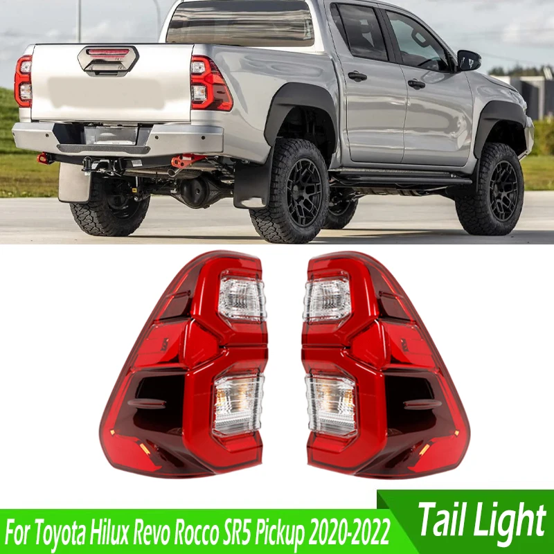 

815500K430 815600K430 LED Car Tail Lamp Tail Light Taillights With Wire Harness For Toyota Hilux Revo Rocco SR5 Pickup 2020-2022