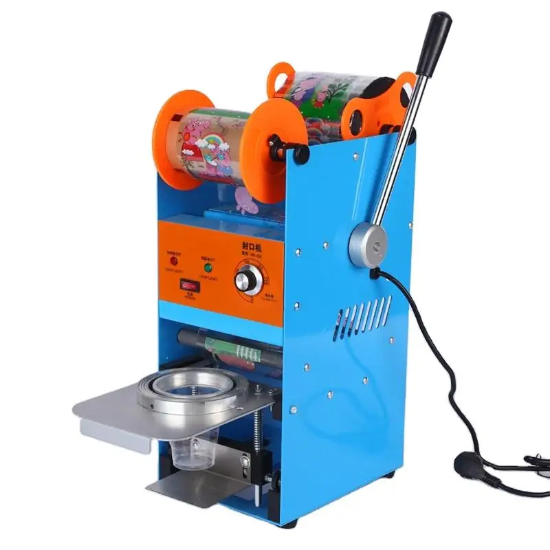 Portable Plastic Juice Yogurt Cup Sealer Machine Container Soybean Milk Tea Filling Sealing Machine