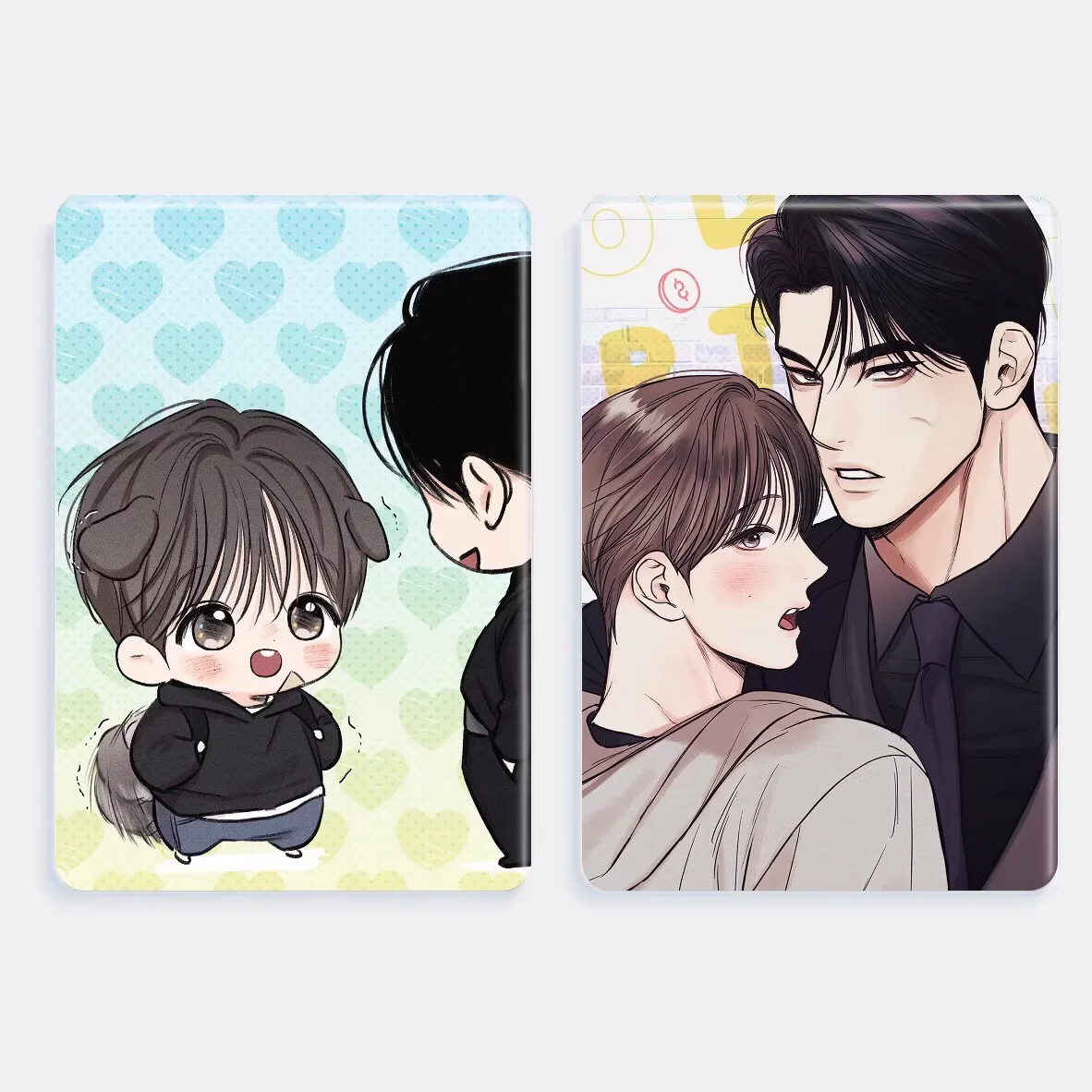 2 Arylic cards/set Daily part-time job korean bl manhwa High definition and high-quality acrylic card  [Unofficial Original]