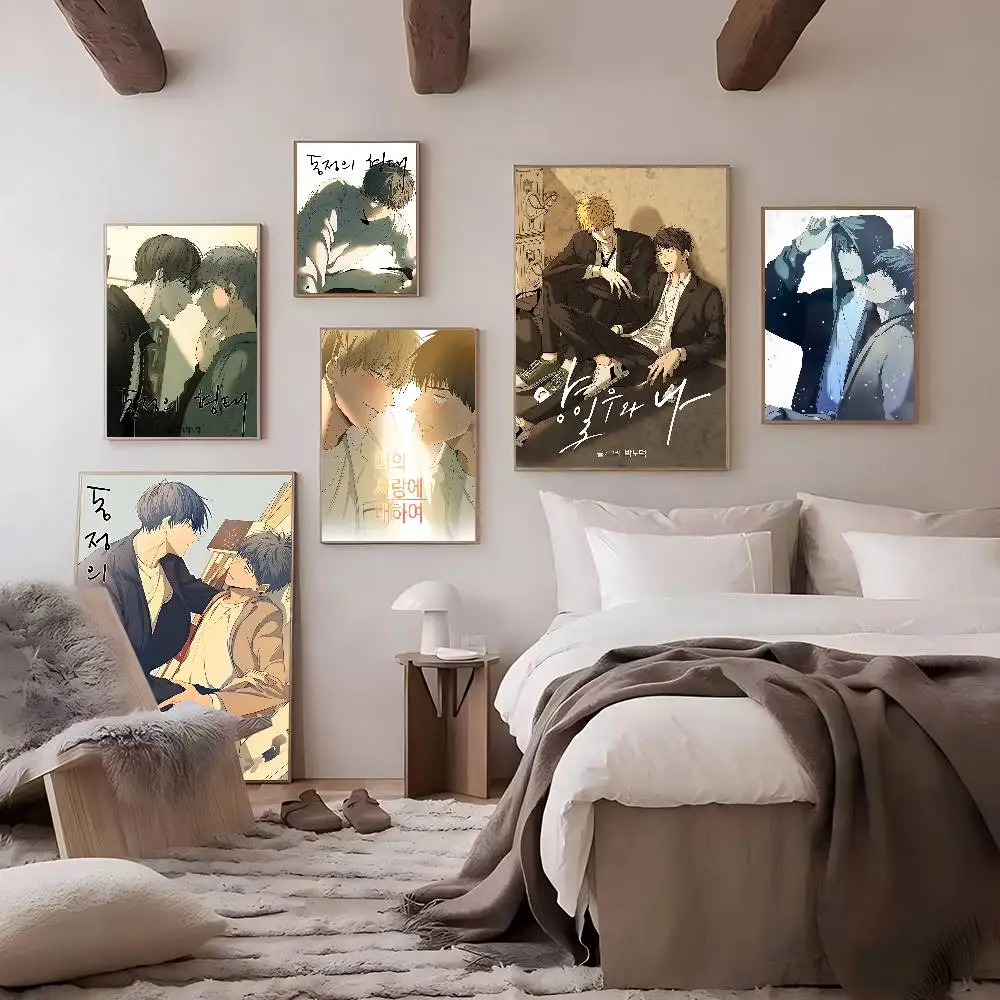 The Shape of Sympathy bl Anime Vintage Posters Sticky Whitepaper Sticker DIY Room Bar Cafe Room Wall Decor