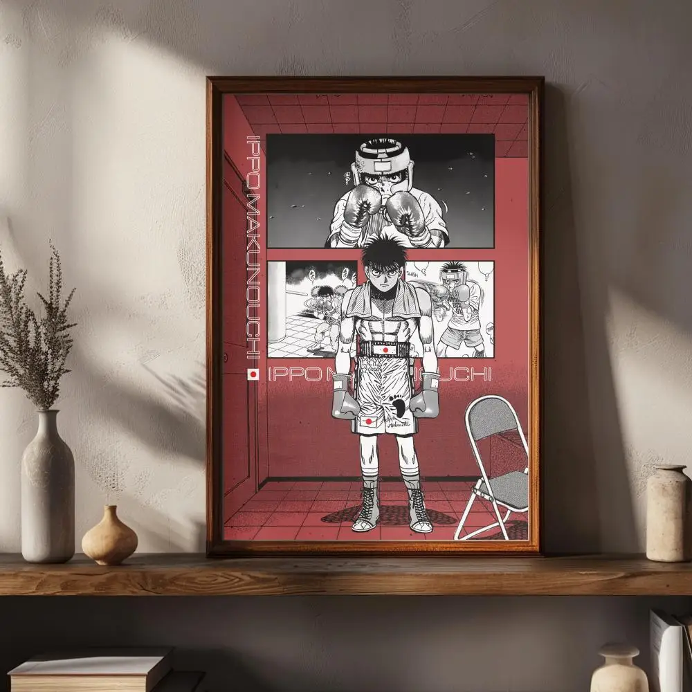 H-Hajime No Ippo أنيمي الملاكمة المشارك HD حائط لوح رسم ديكور فني غرفة المنزل مكتب الصالة الرياضية بار مقهى الرياضة مانغا هدية لمحبي #3