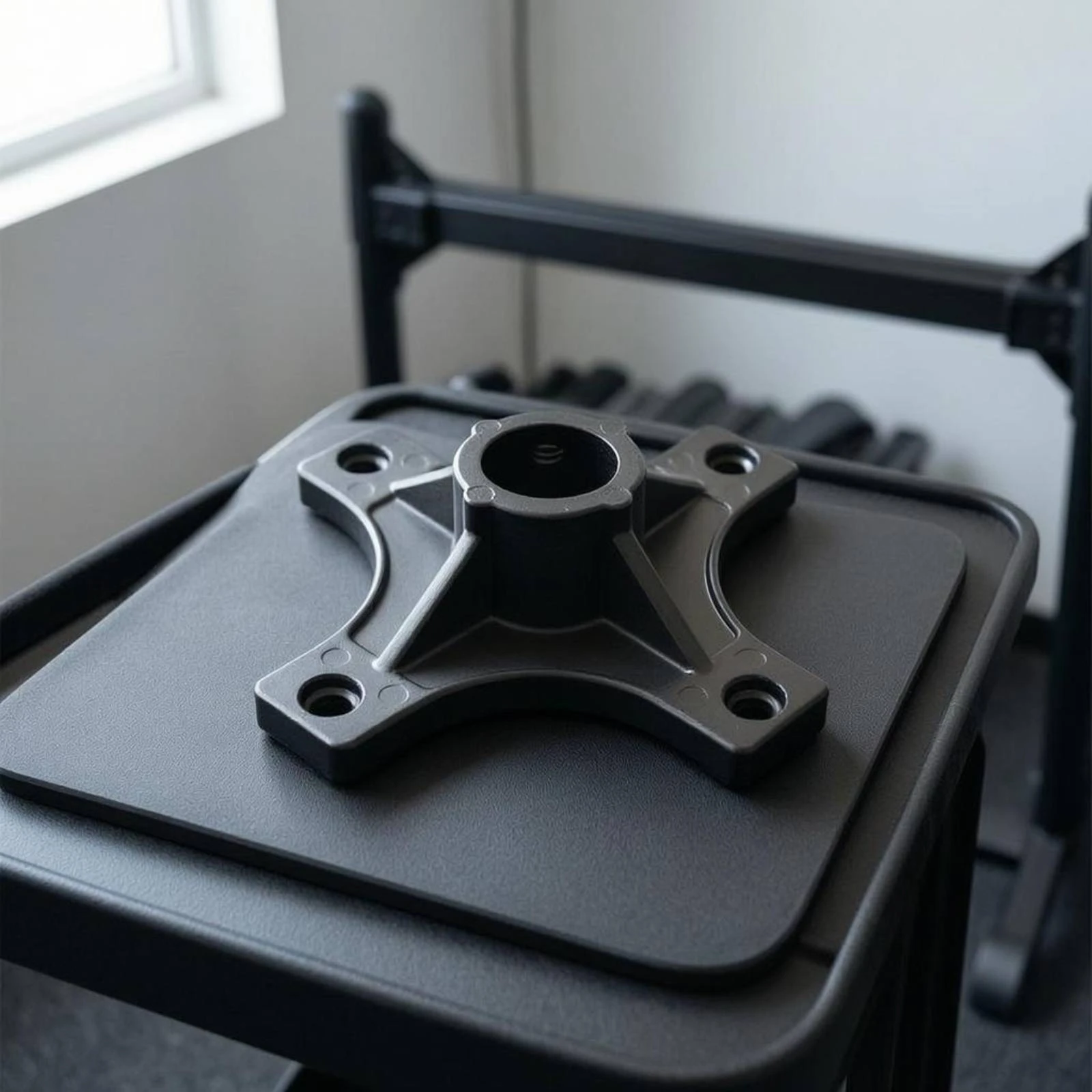 

Drum Stool Bracket Aluminum Alloy Drum Throne Base Plate Seat Support Sturdy Music Gear Stable for Percussion Players, Stage