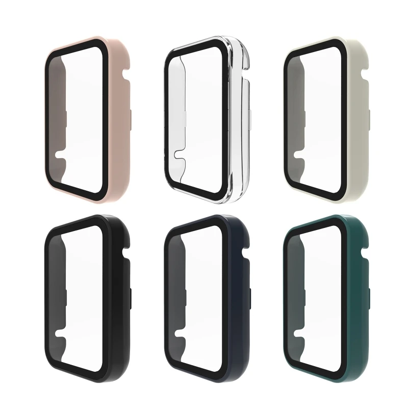 Y1UB Protective for Case Cover for Mi Band 7 Watch Scratch-resist Shock Frame Full Coverage One-piece Bumper for She