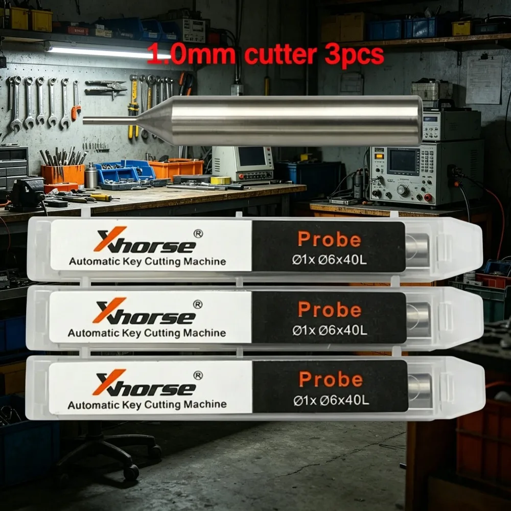 

3pcs Milling Cutter Probe 1.0mm 1.5mm 2.0mm 2.5mm for Xhorse CONDOR XC MINI Plus Dolphin XP-005 XP-007 Key Cutting Machine