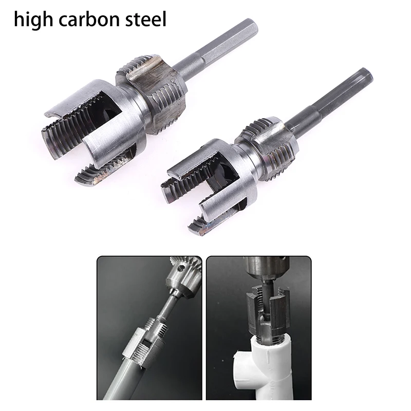 

1/2Pcs PPR Pipe Thread Repair Tool - Integrated Electric Drill Thread Opener for 1/2 DN15 3/4 DN20 Plumbing Accessories