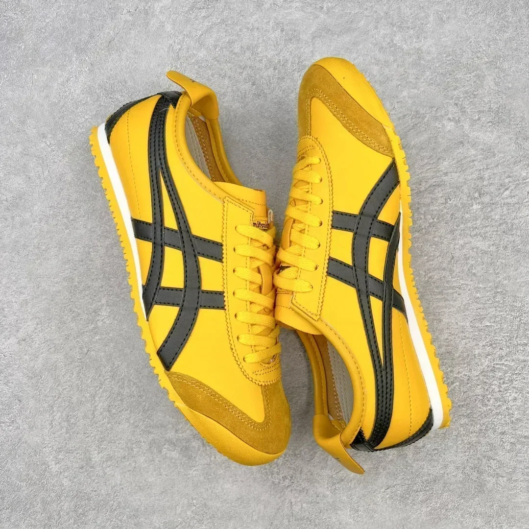 Original Asics Onitsuka Tiger MEXICO 66 Men's Running Shoes Women Breathable Mesh Soft Sole Comfortable Women Sport Shoes