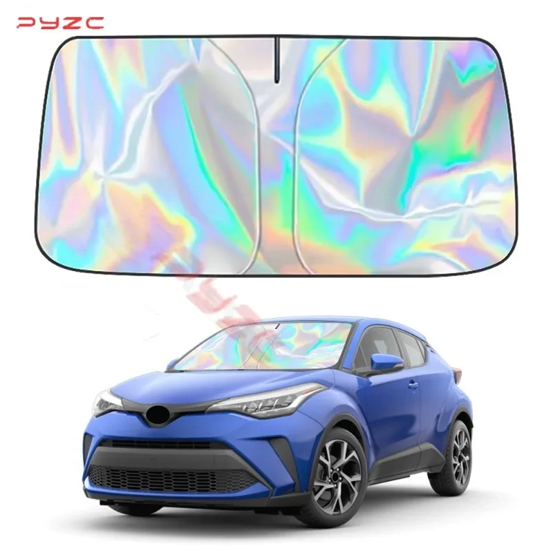 Car Laser Windshield Sun Shade for Toyota CHR 2018-2021 2022 2023 2024 CH-R Accessories Reflector Sunshade Offers Protection