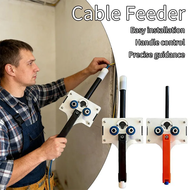 Wire Puller Heavy-duty Handheld Wiring Tools 8mm Wire Tugger For Electrician For Pipe Narrow Spaces Wall Underground Data Center