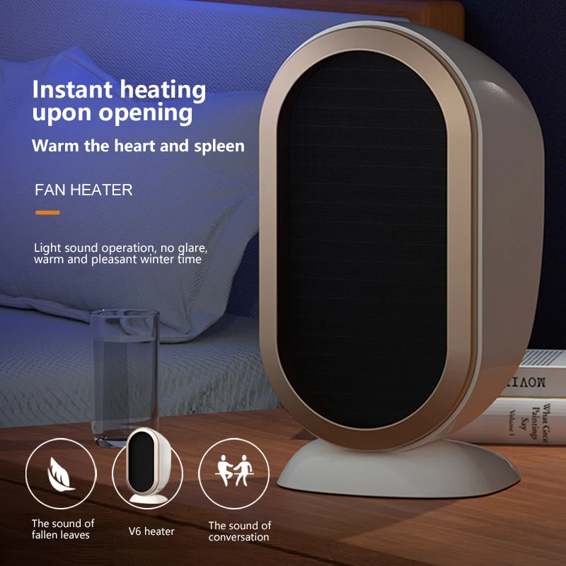 Xiaomi Fan Heater Home Office Bedroom Whole House Small Mini Desktop Small Solar Electric Heater Fast Heating US Standard