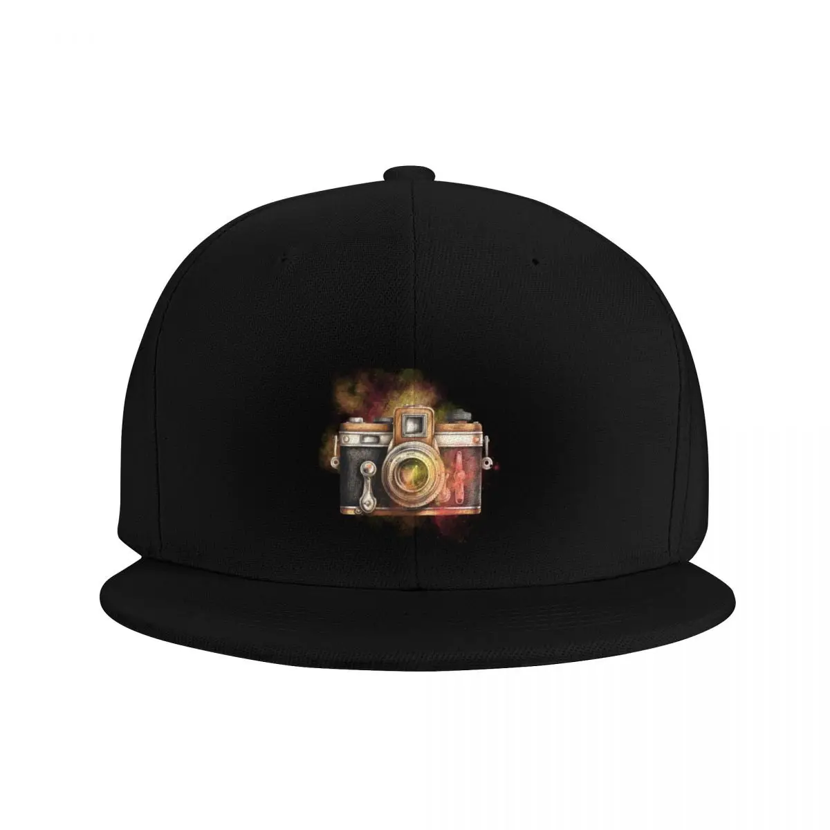 Vintage camera Watercolor Illustration Baseball Cap Fashion Beach Wild Ball Hat Women's Beach Outlet Men's