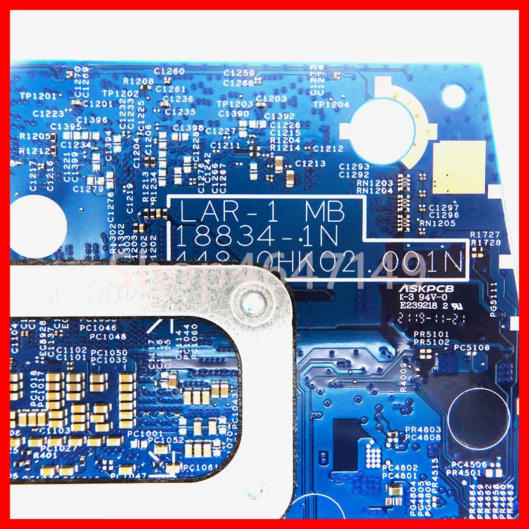 18834-1N  Notebook Mainboard For Lenovo ThinkPad L13 / L13 Yoga Laptop Motherboard with I3 I5 I7-10th Gen CPU 4GB 8GB 16GB-RAM