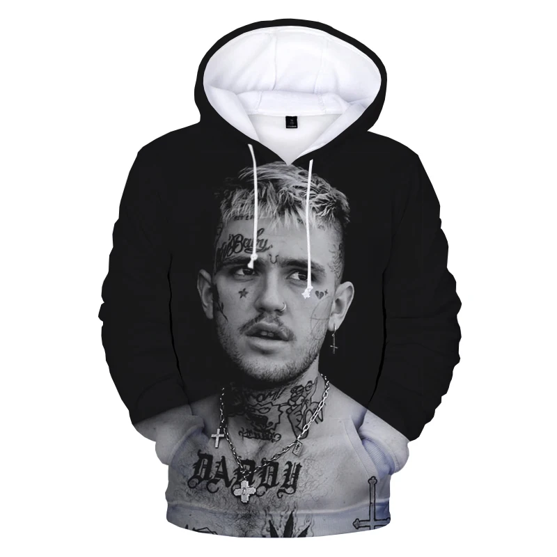 Lil Peep 3D Hoodies Hip Hop Rapper Print Harajuku Streetwear Hooded Sweatshirts Men Women Fashion Casual Oversized Pullover