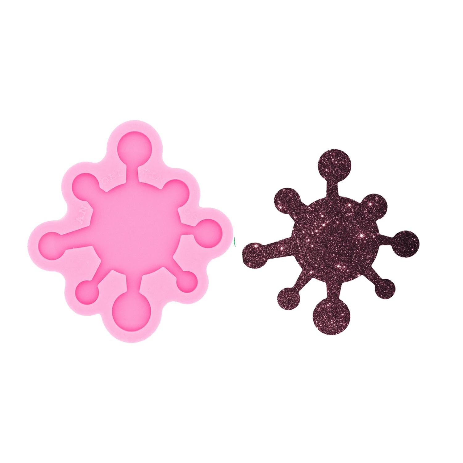 Irregular Circle Silicone Mold Epoxy Resin Casting Mold for DIY Pendant Earring Keychain Jewelry Craft Supplies
