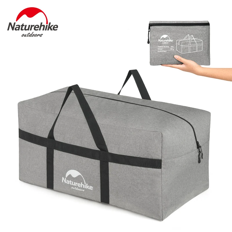 Naturehike 45L 100L Upgraded Foldable Large Capacity Storage Bag Outdoor Camping Lightweight and Durable Luggage Bag