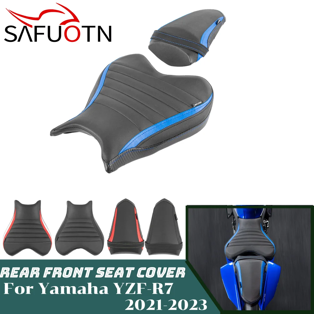 

YZF-R7 Front Driver Seat For Yamaha YZF R7 2021 2022 2023 YZFR7 Motorcycle Rear Passenger Pillion Cushion Cover Accessoires