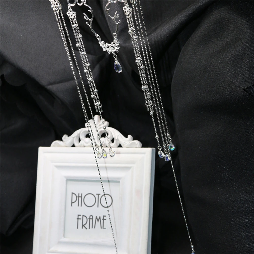 Headwear Hairbands Chinese Style Waterdrop Women Girls Retro Bead Hair Clips Tassel Hairpin Rhinestones Crystal Barrette