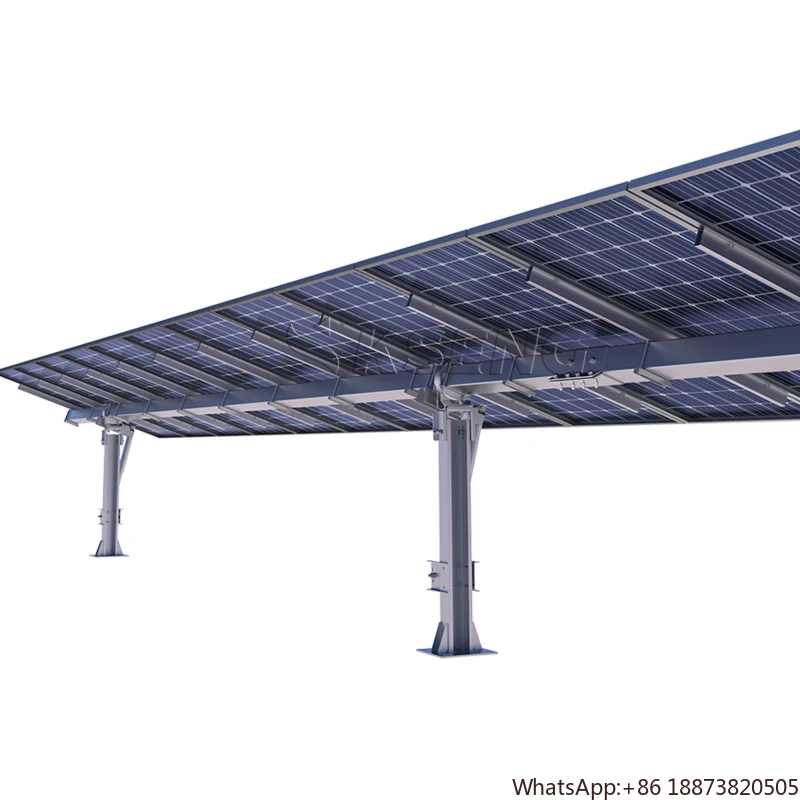 3MW Single Axis Solar Pv Tracking System Solar Tracker System Solar Panel Sun Tracking System