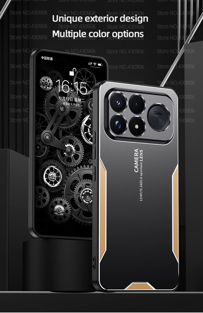Für Redmi K100 Pro Max: Metallhülle aus Aluminium, schützt die Kameralinse, verhindert Fingerabdrücke, Metall- und TPU-Kombination, für Redmi K100 Pro Max. – Detail 1