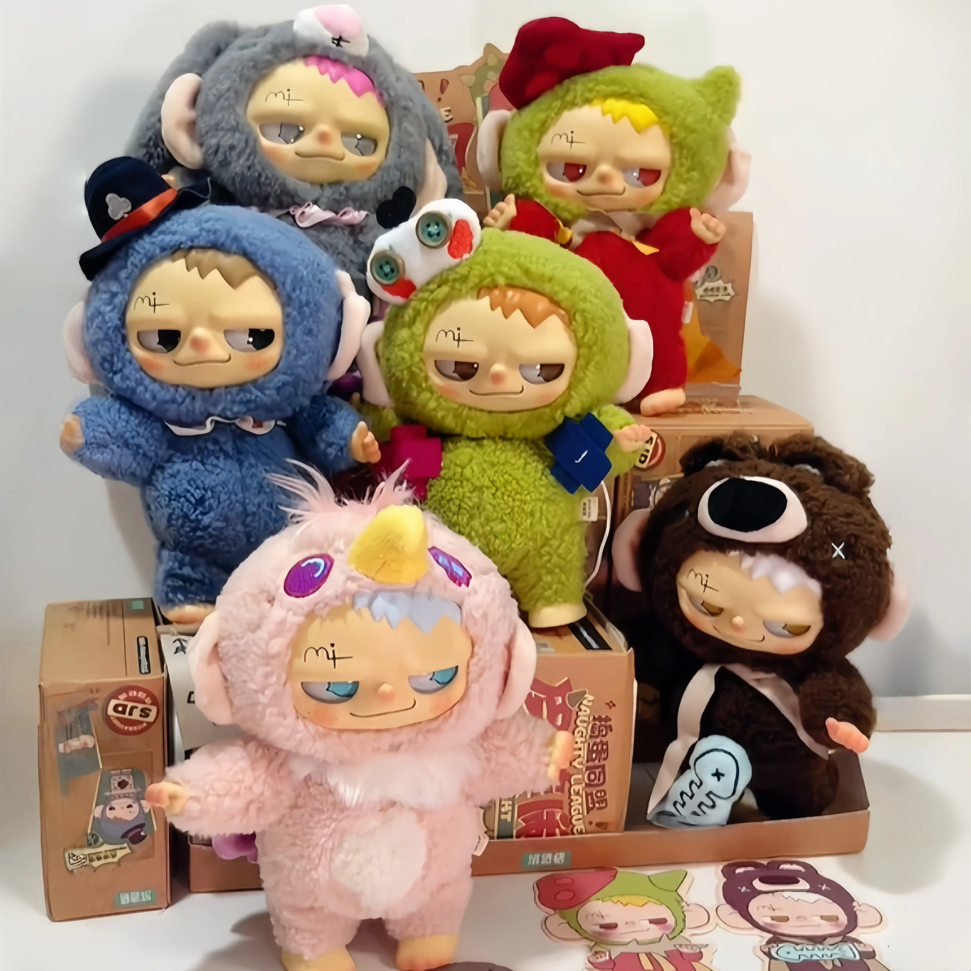 

Genuine Naughty League Pitenaught Series Vinyl Plush Blind Box Action Figure SJD Joint Mobile Trendy Toy Surprise Birthday Gift