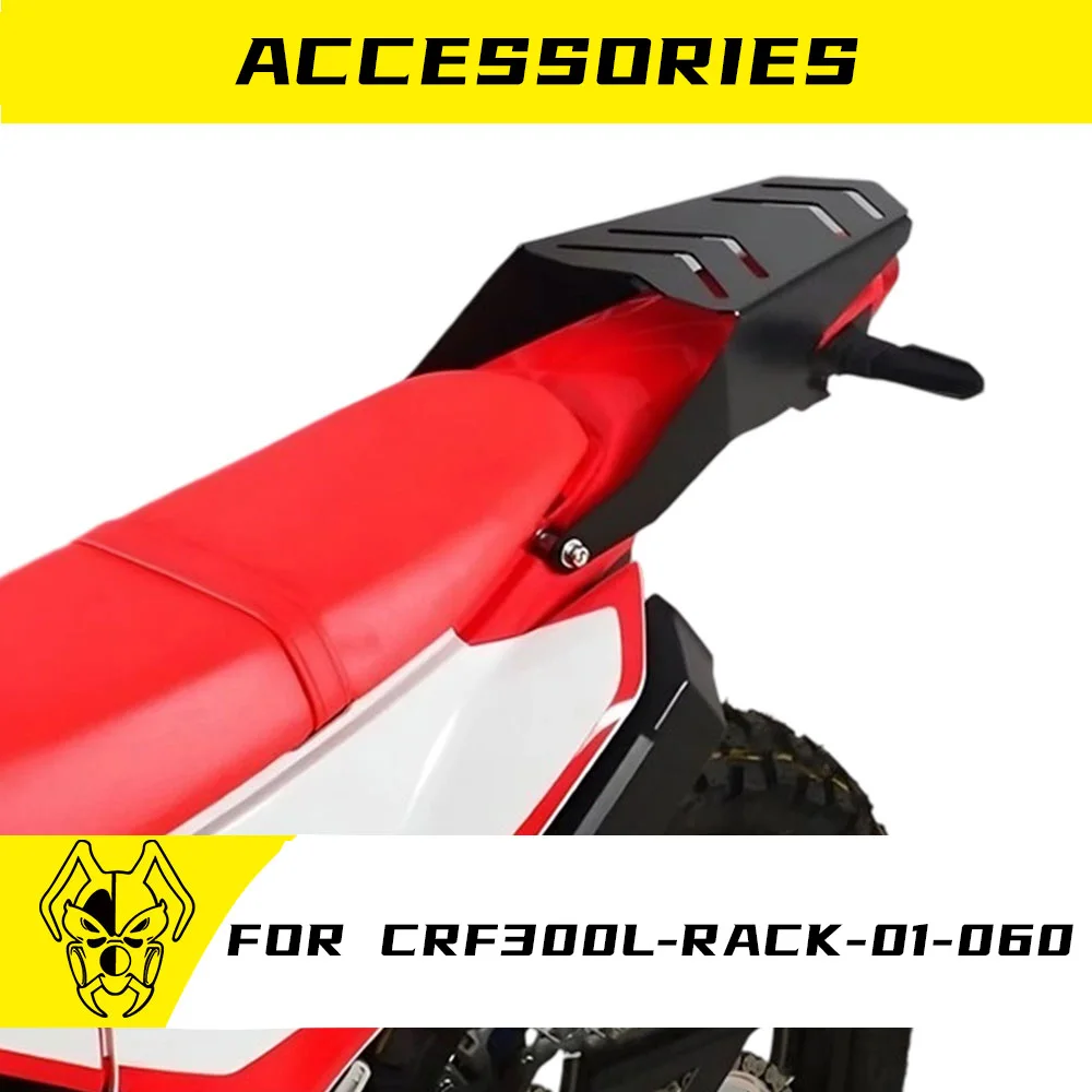 

MTKRACING For HONDA CRF300L CRF250 2021-2024 Motorcycle Rear Luggage Rack Cargo Holder Top Box Carrier Shelf Bracket Accessories
