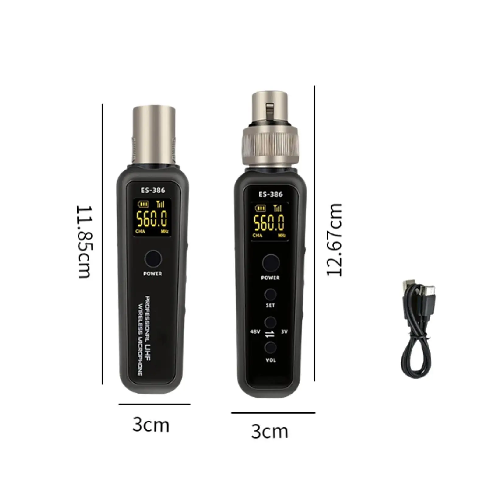 Wireless Microphones Transmitter Receiver for Audio Musical Instrument Party