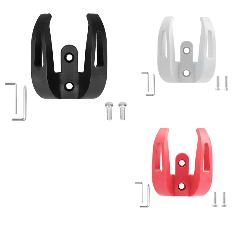 Universal Front Hook Hanger Electric Scooter For Xiaomi 1S / Pro2 Helmet Dual Claw Bags Grip Scooter Handle Hook White