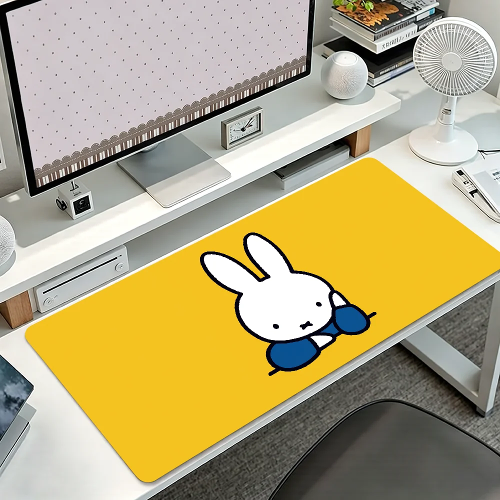 Cut Kawaii M-Miffy Mouse Pad Non-slip Thickened MousePad Student Gaming Cushion Large Writing Lockedge Office