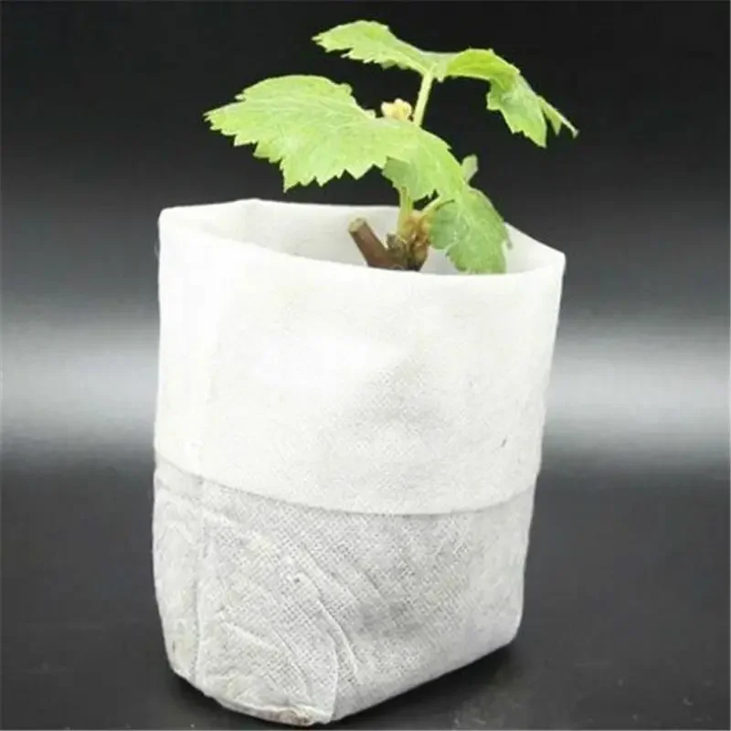 25/50/100pcs Different Sizes Non-woven Seedling bag Pots Eco-Friendly  Aeration Planting Nursery Bag Plant Grow Fabric Pouch