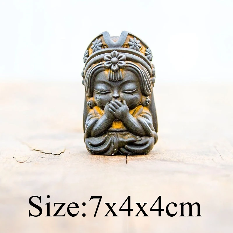 Creative Tibetan Zen Palden Lhamo (Zhakiram) Ornament 3D Vintage Craft Lucky Wealth Decoration For Study TV Cabinet Tea Table