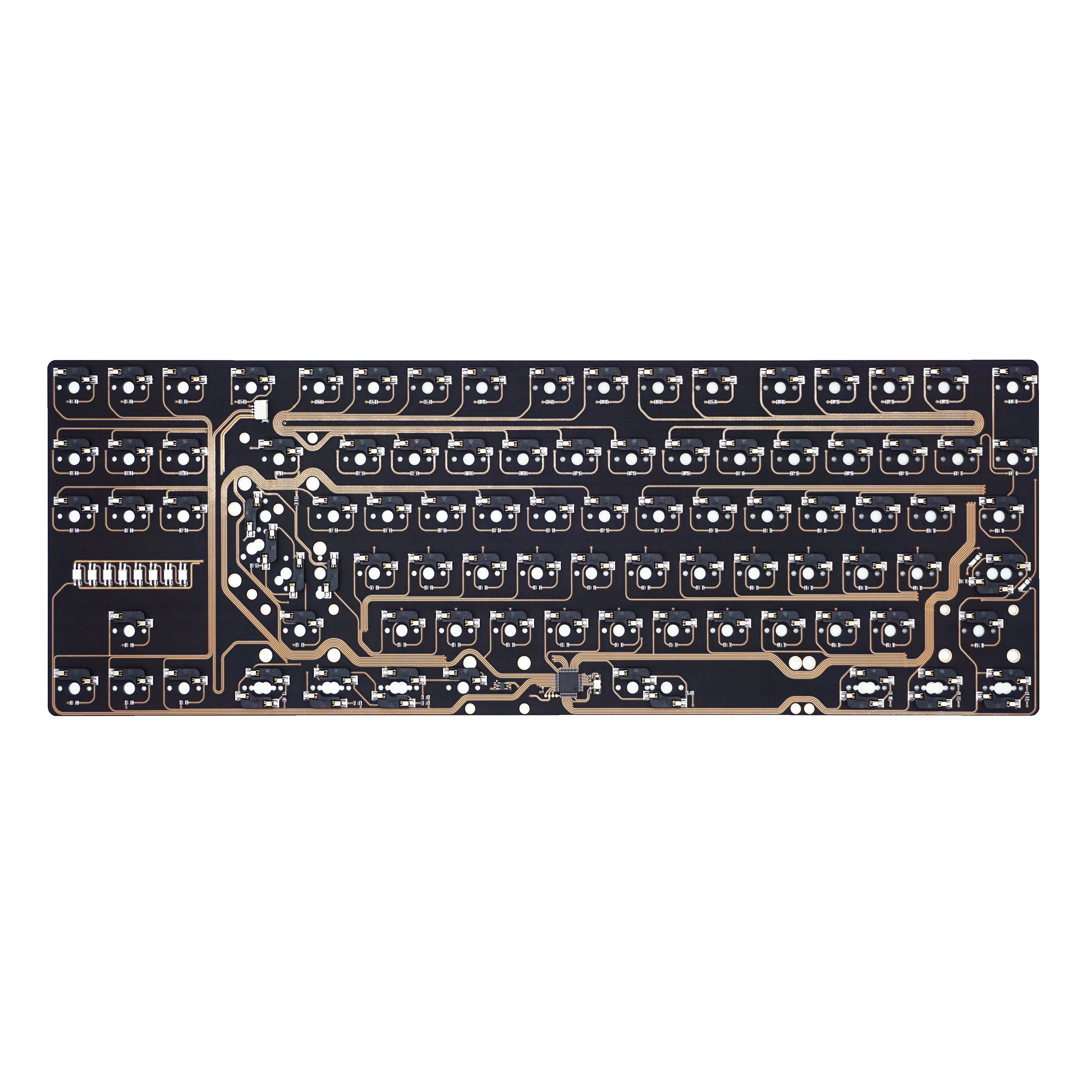 Keebox y & r80 r2 Layout Hot-Swap-Tastatur platine Flex-Cut-Platine für Tiger80 suit80