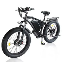 2024 New 26 Inch Dual Motor 750W 1000W Electric Bicycle  Fat Tire Bike 2 Seats Electric Mountain Bicycle