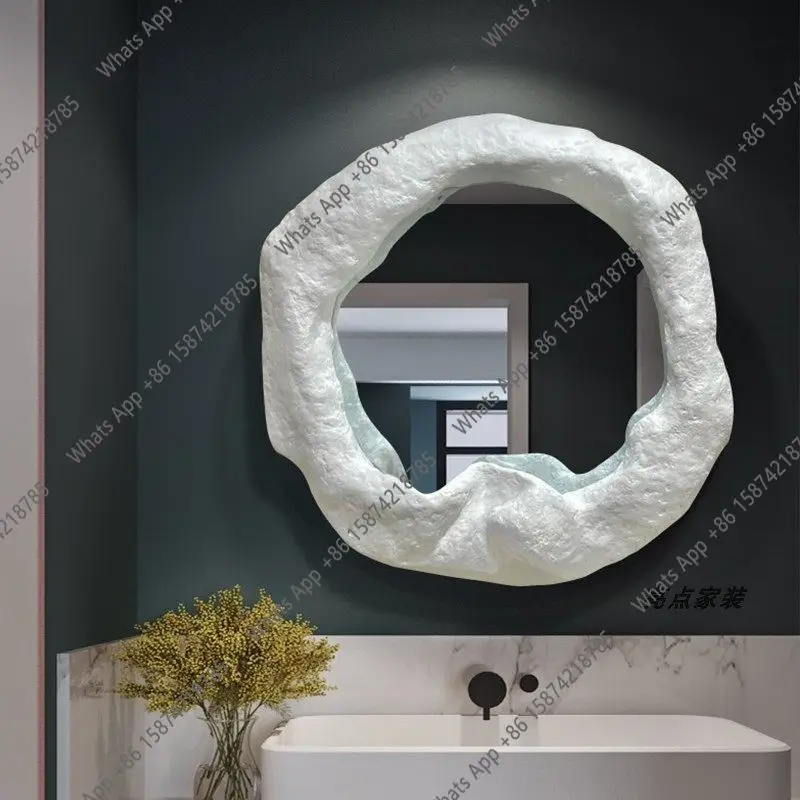 European special-shaped side mirror, round bathroom mirror, bathroom wall-mounted master bedroom vanity mirror