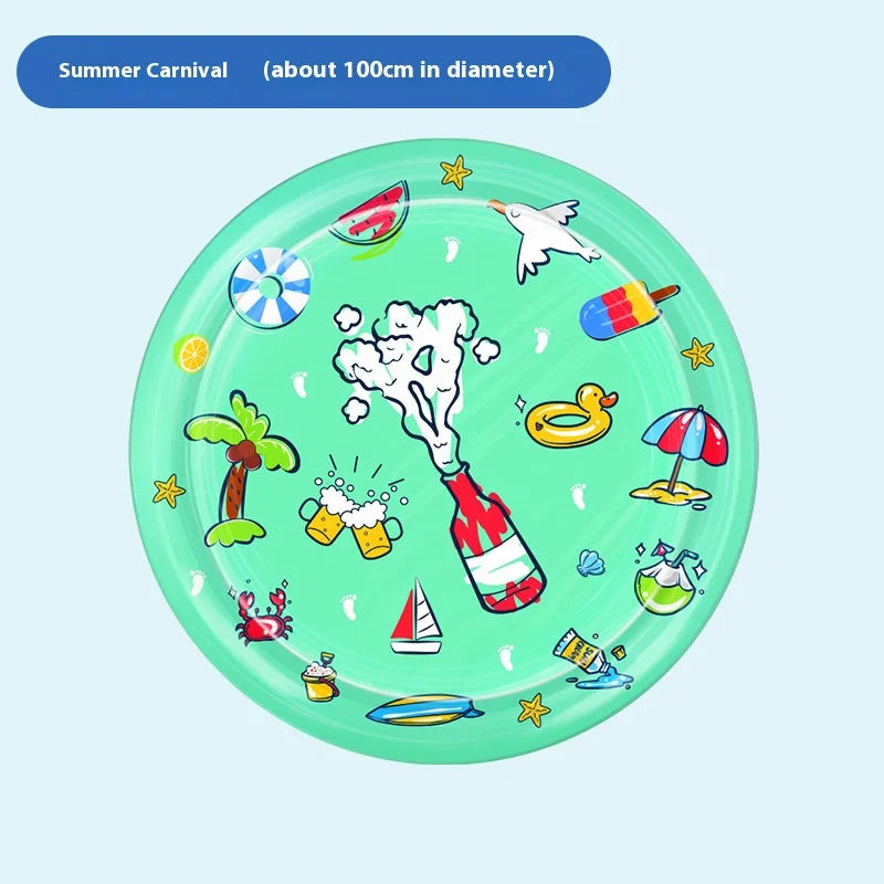 Pet Cooling Water Bed, Water Injection Ice Pad, Summer Cat and Dog Fun Cooling Water Mattress, Inflatable Patting Water Pad, Toy