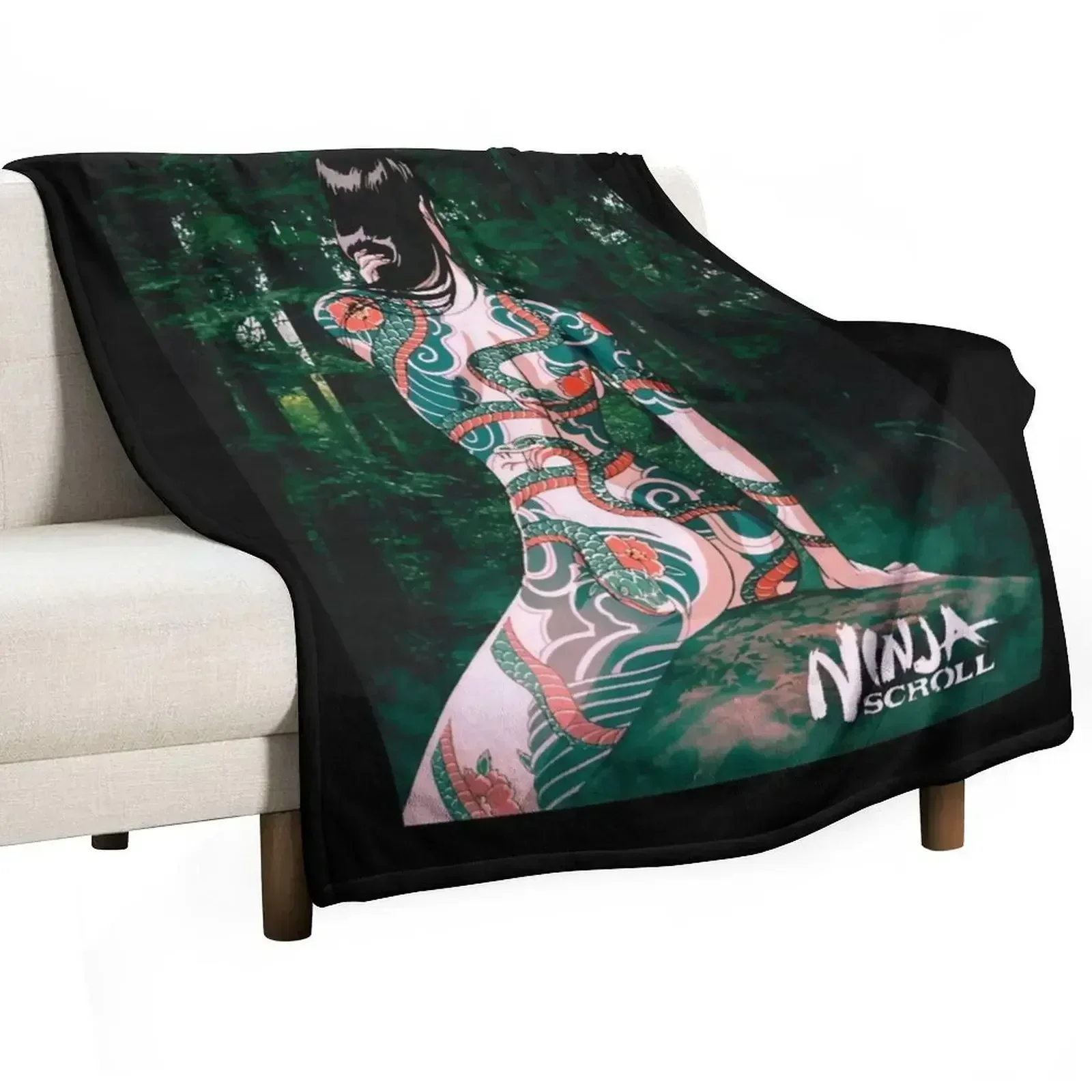 Ninja Scroll Benisato - Tshirt Throw Blanket Bed covers Decorative Throw Picnic Tourist wednesday Designers Blankets
