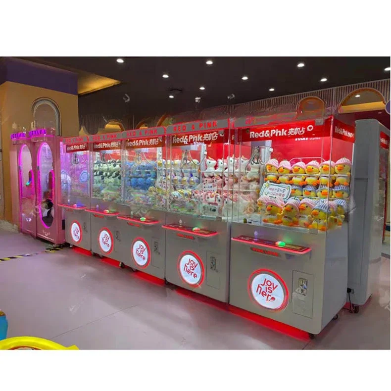 luxury blue arcade claw machine with bill acceptor coin pusher doll machine kids games crane claw machine for sale