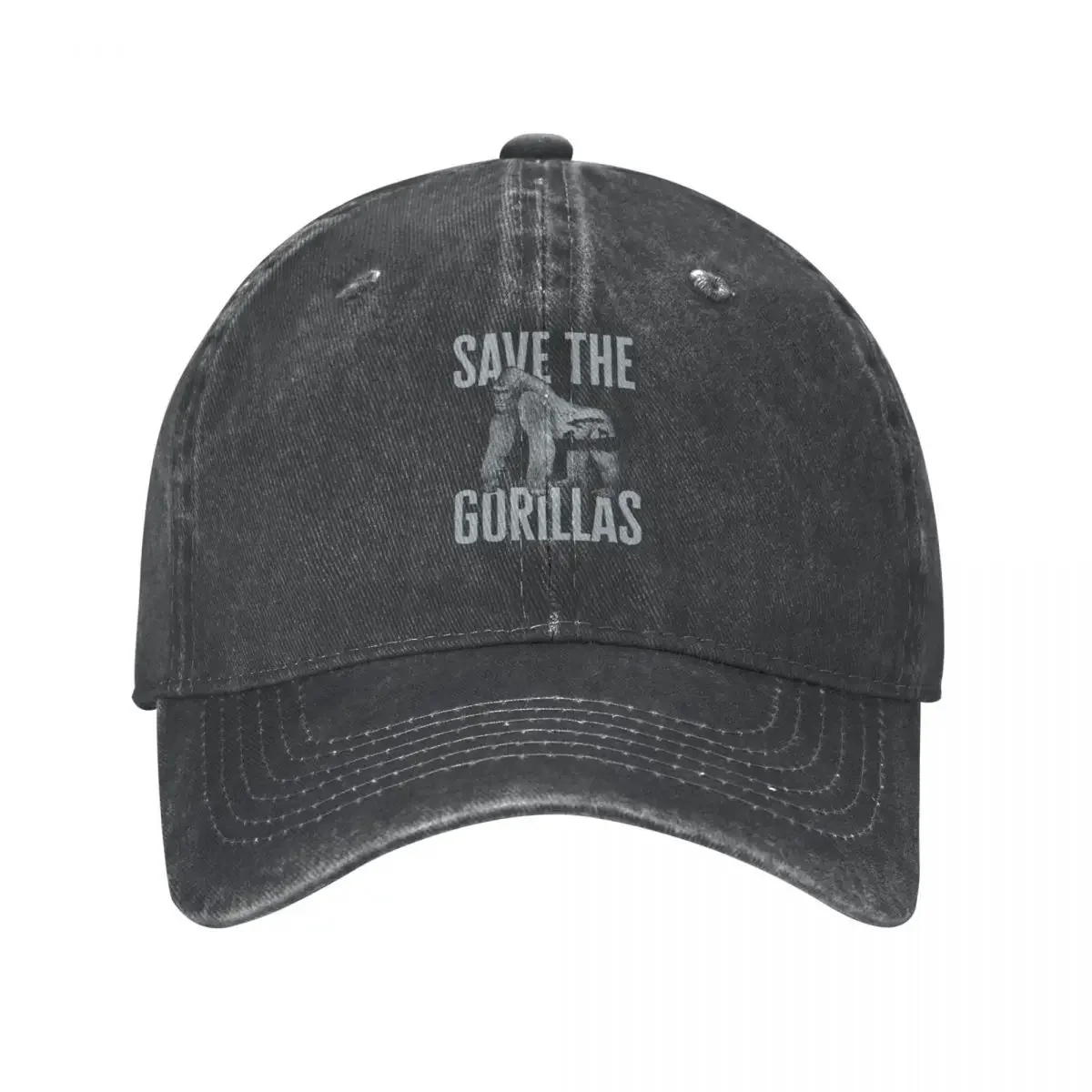 Save the Gorillas Gorilla Lover Cowboy Hat Big Size Hat Brand Man cap Golf Hat Man Hats For Men Women's