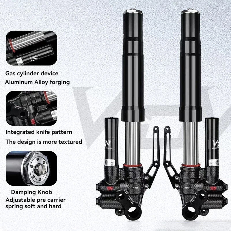 V4 Inverted Front Shock Absorber with 43/46 Core Installation Holes Spaced 400mm Apart