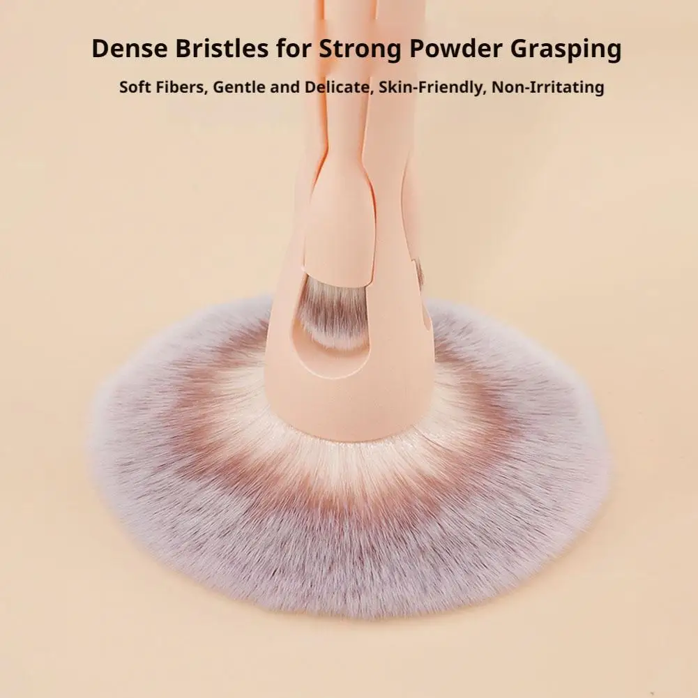 NEW Makeup Powder Brush with Eye Shadow Brush Brushes 4 in-1 All-in-One Magnetic Interlocking Powder Blush Brush Makeup Tools