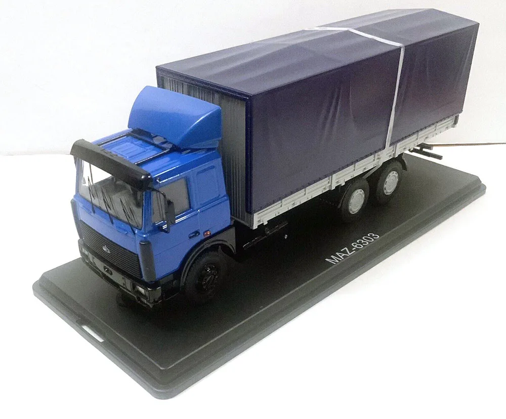 

NEW SSM 1/43 MA3-6303 Flatbed Truck with Tent MAZ USSR CARS by Start Scale Models Diecast Toy for collection gift