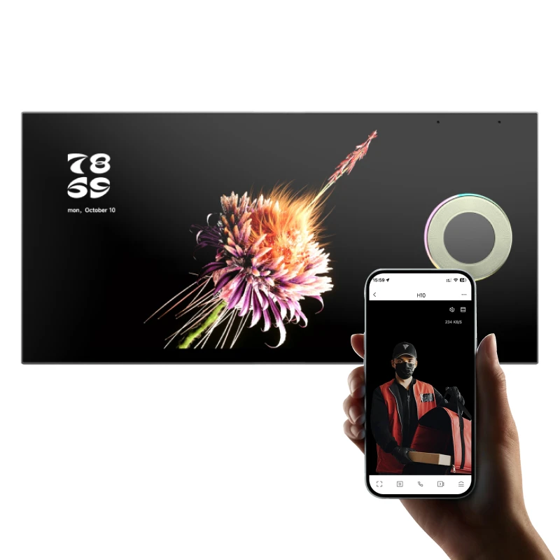 

For Tuya Smart Switch 8\" Knob WiFi Wireless Remote Timing Wall Switch Push Button No Battery Required For Panel Smart Life 220v