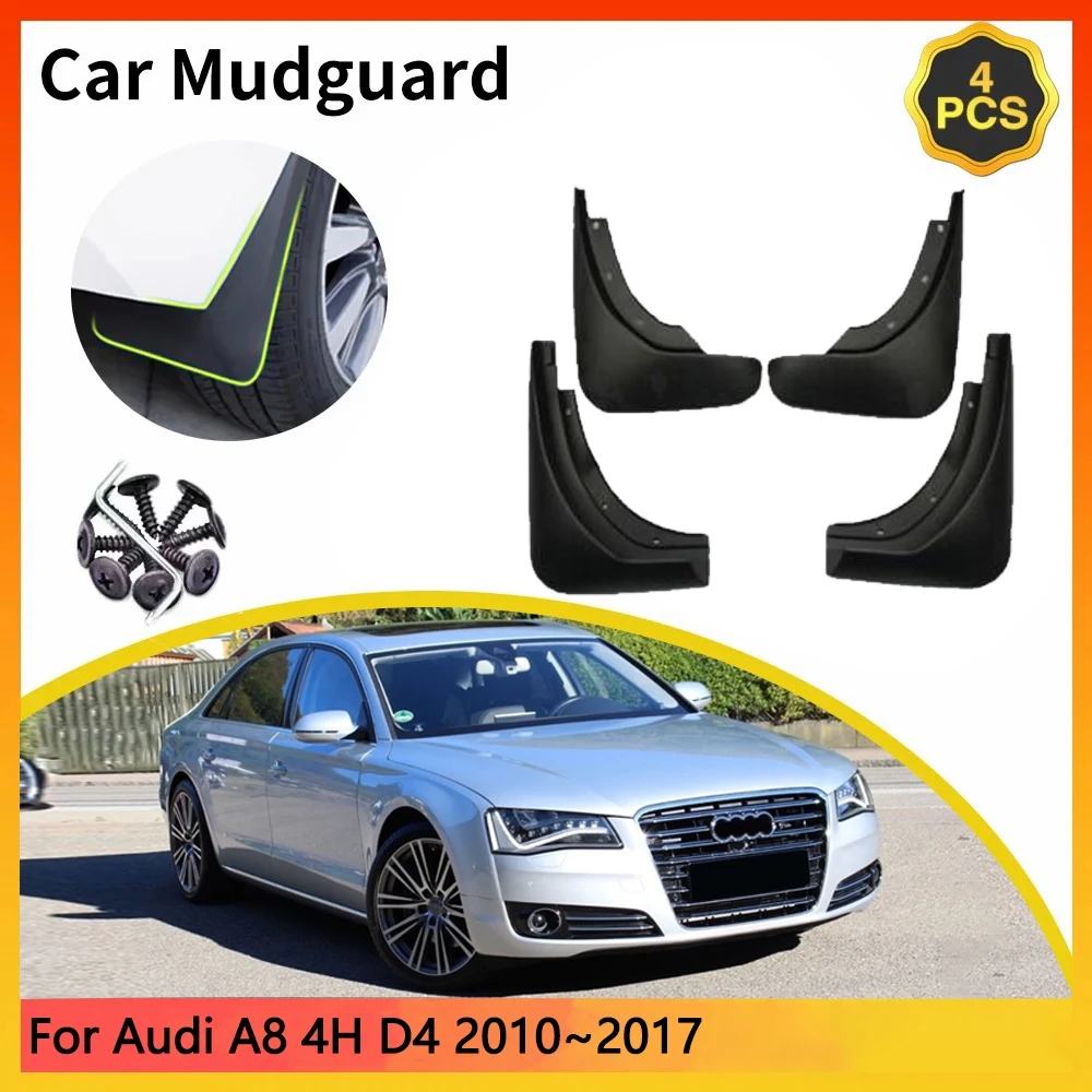 

For Audi A8 4H D4 2010~2017 2011 2012 2013 2014 Car Mudguards Mudflap Mudguard Splash Guards Mud Flaps Fender accessories Auto