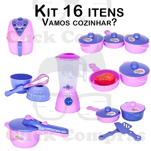 Children's Kitchen Electro and Panelinhas Game and Formation 16 PCs