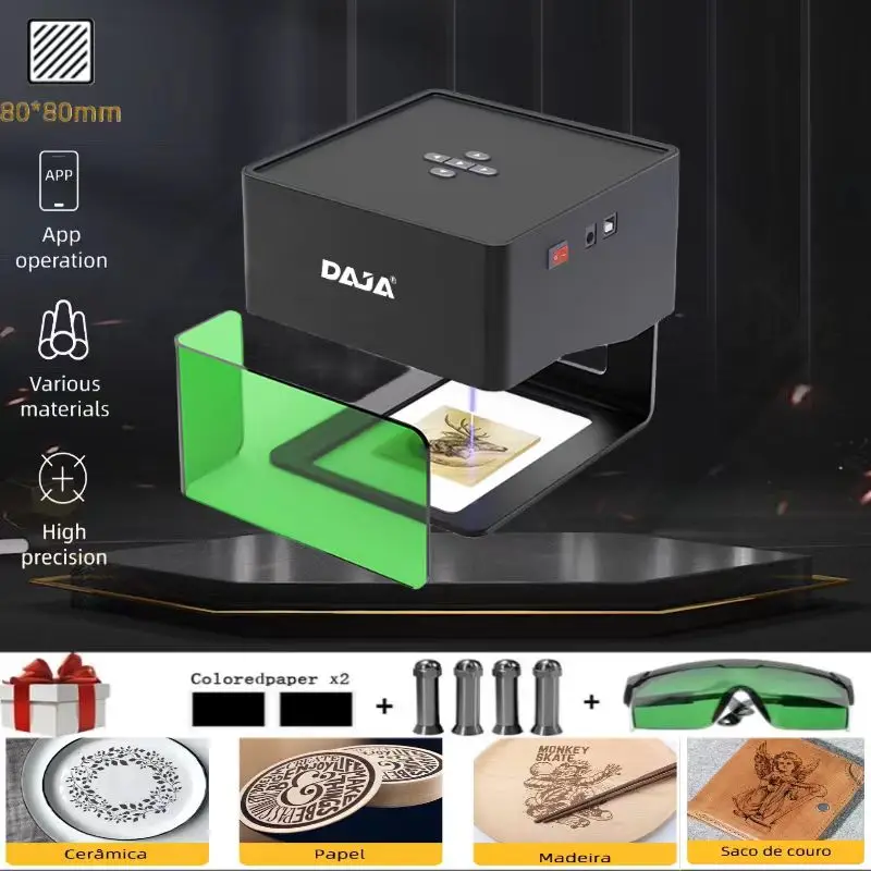 DAJA Laser Engraver CNC DIY DJ6 Laser Engraving Machine 3000mw Fast Mini Woodworking Wood Plastic Logo Mark Printer Laser Cutter